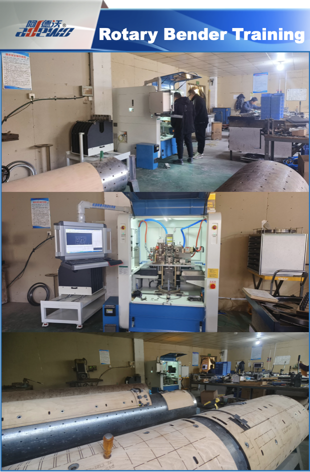 Treinamento em dobradeira rotativa