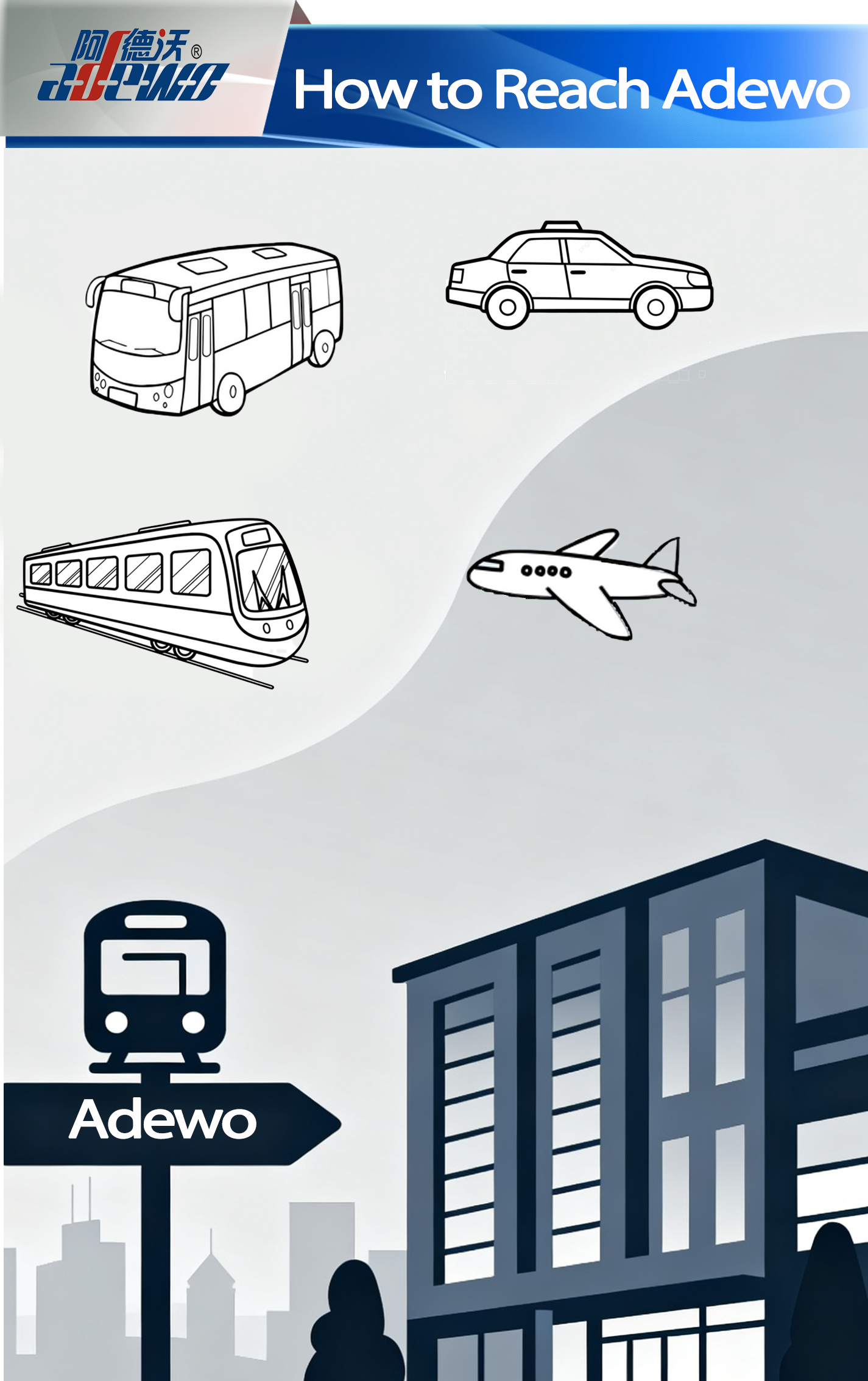 Como chegar a Adewo?