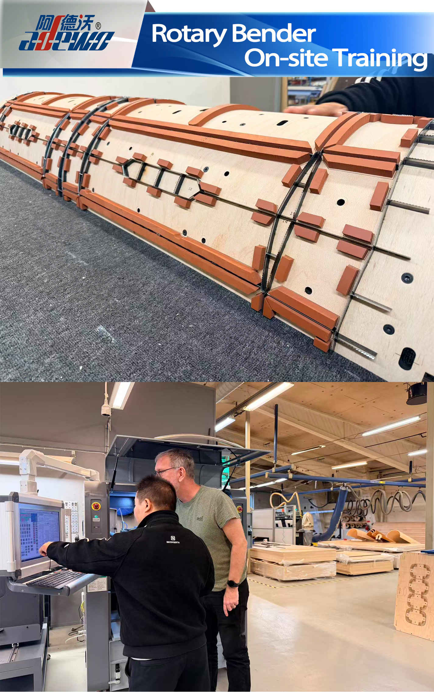 Treinamento no local do Rotary Bender