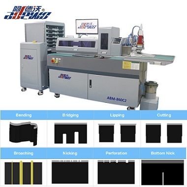 Máquina dobradeira automática de placa de molde de regra alta ABM-860C2 - Sistema de processamento de regra flexível