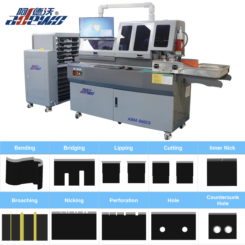 Blister Die Cutting Mold Bender com buraco de contra -escala