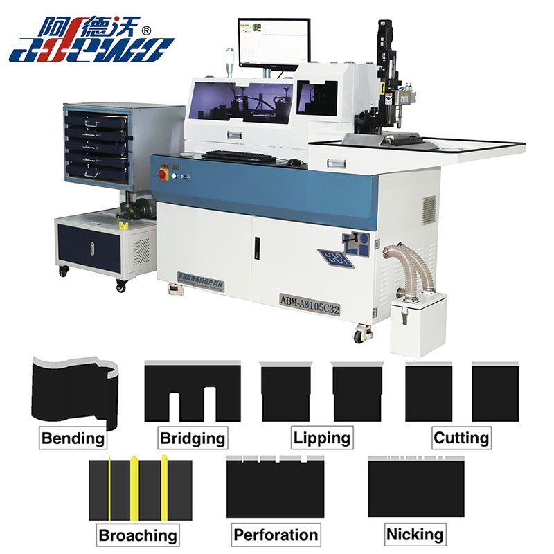 Máquina dobradeira automática de lâminas para fabricação de moldes