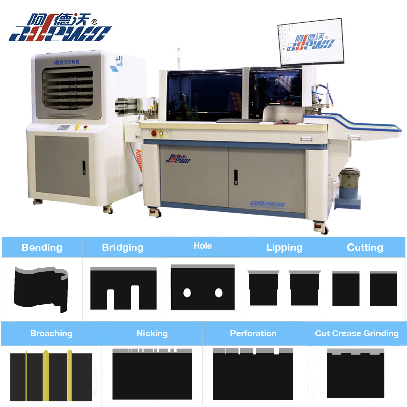 Máquina dobradora automática de regra de aço multifunções