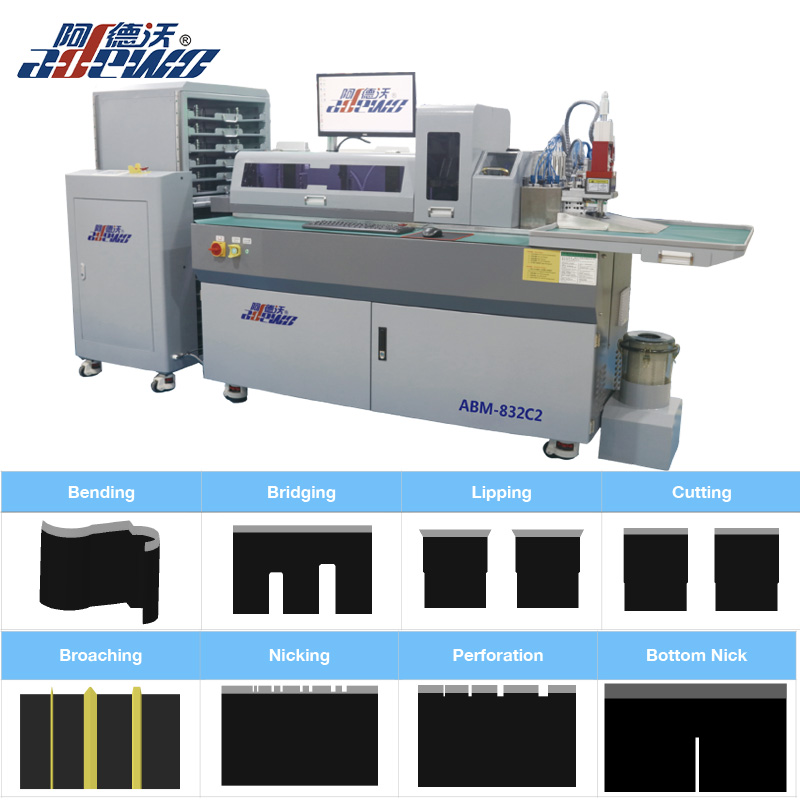 Máquina dobradora automática de regra de aço multifuncional