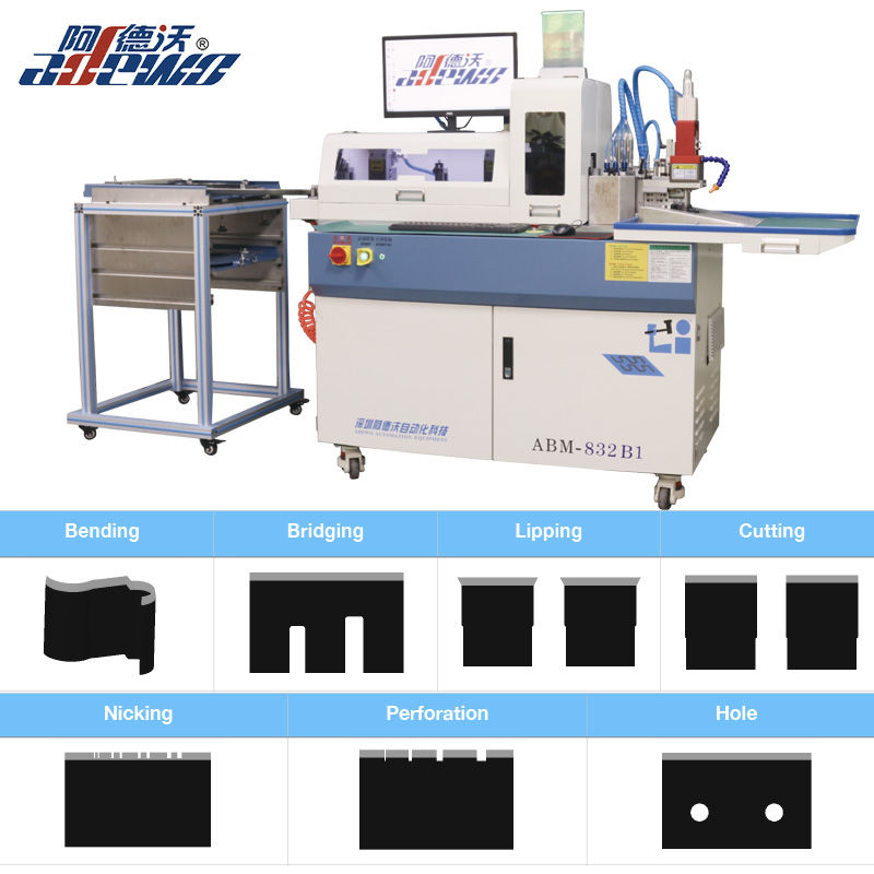 Máquina dobradora automática de regra de etiqueta de etiqueta